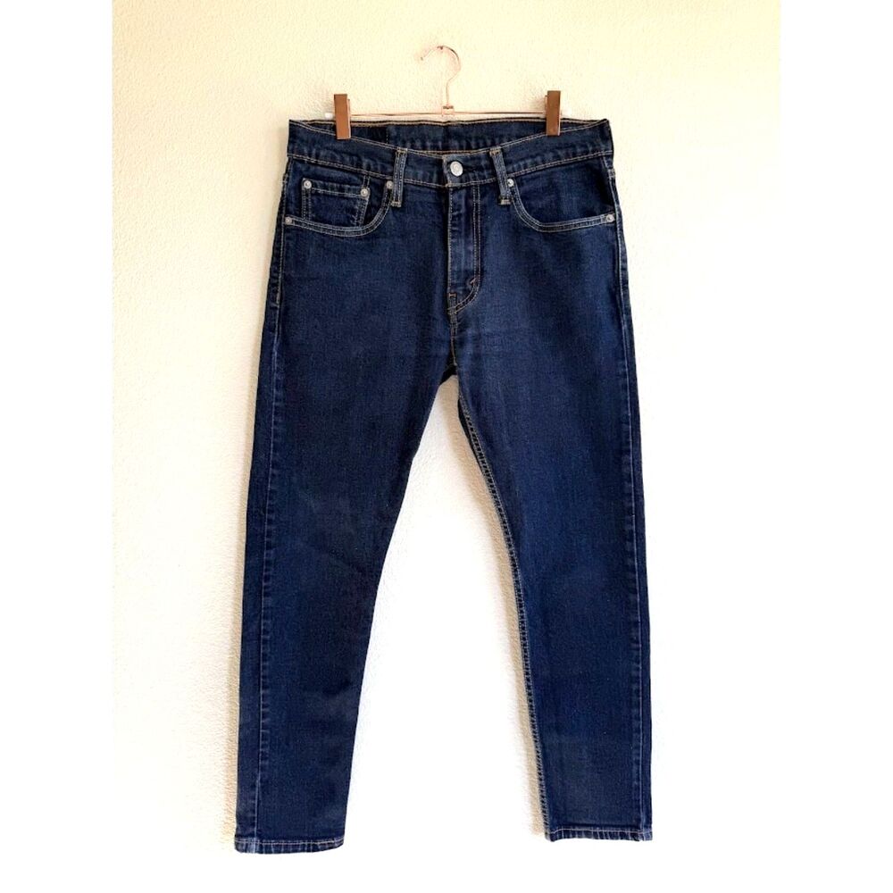 Levi's 512 Premium Slim Taper Fit Skinny Jeans in Indigo Blue size 31 x 30